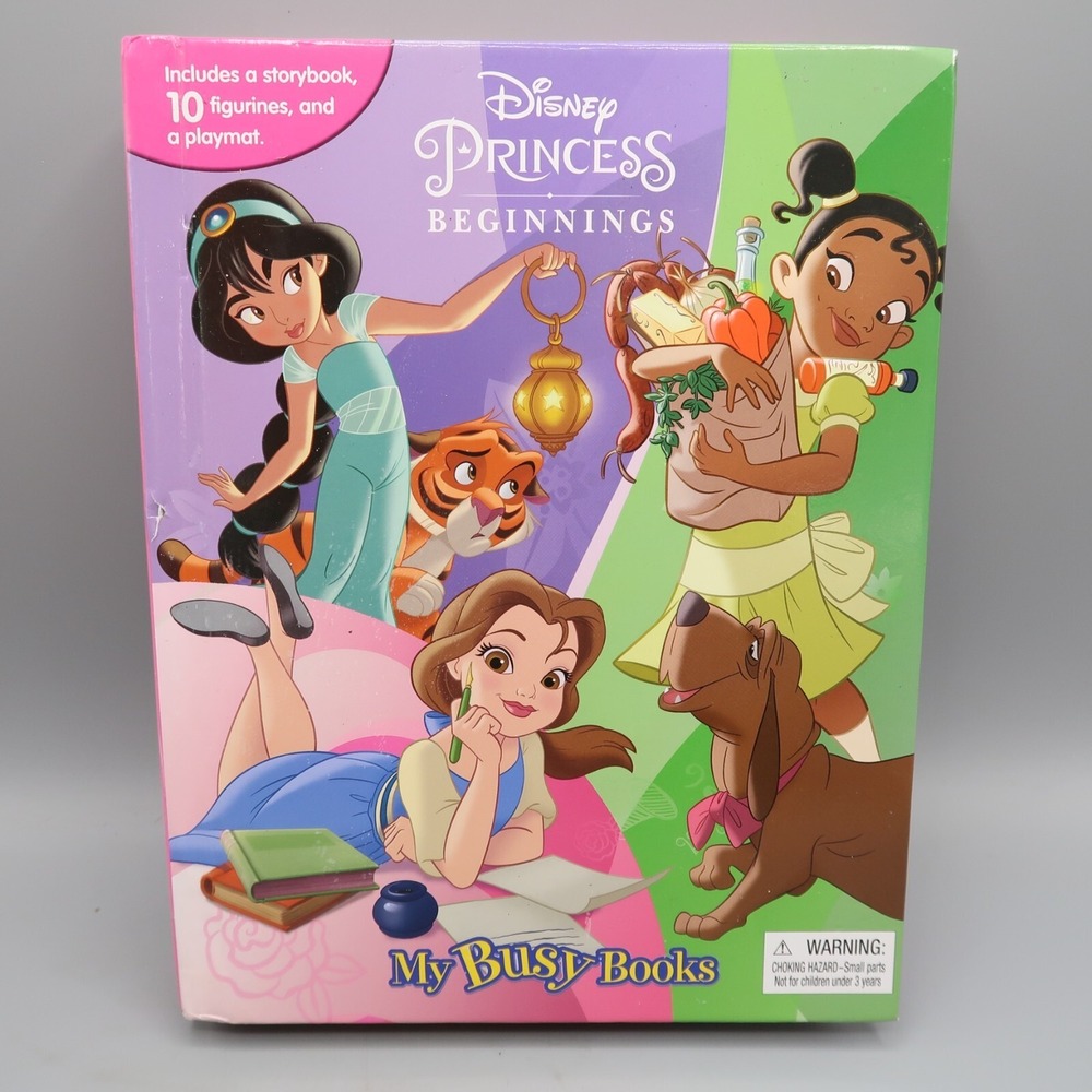 Disney‎ Princess Beginnings My Busy Book Toy Storybook with Figures